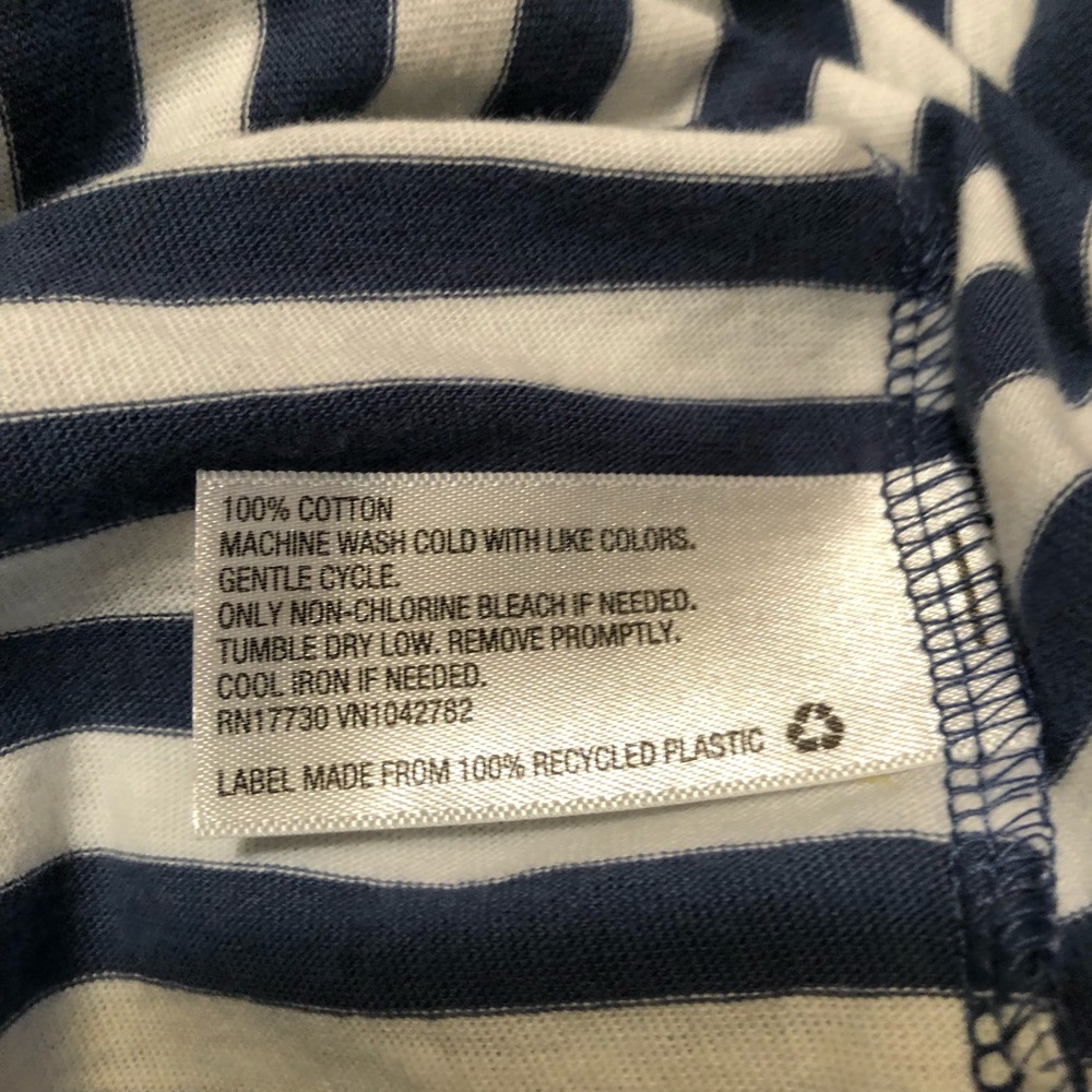 Wild Fable striped tee cuffed short sleeve NWT - Picture 8 of 8